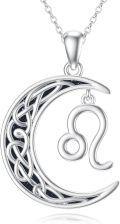 wholesale Sterling Silver Zodiac Necklace 12 Constellations Pendant Jewelry for Women Men-0-5