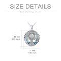 wholesale 925 Sterling Silver Platinum Plated Vegvisir Rune Tree Of Life Crystal Pendant Necklace-0-1