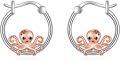 wholesale 925 Sterling Silver Octopus Hoop Earrings - Cute Sea Life  for Women-0-0