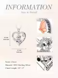 TOUPOP Sterling Silver Stone Animal Pendant Necklace for Women-0-3