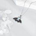 wholesale 925 Sterling Silver Moonstone Butterfly Pendant Necklace - Unique s for Her-0-2