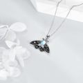 wholesale 925 Sterling Silver Moonstone Butterfly Pendant Necklace - Unique s for Her-0-2