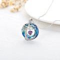 wholesale TOUPOP Tree Of Life Birthstone Necklaces For Women White Gold Plated 925 Sterling Silver Irish Celtic Tree Jewelry Austrian Crystal Necklace Birthday Anniversary Christmas Gifts For Women Her Wife -0-5