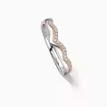 TOUPOP 14k Gold Moissanite Wedding Ring Sets For Him And Her-0-2