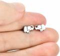 wholesale 925 Sterling Silver Elephant Stud Earrings & Matching Pendant Set for Women and Girls - Good Luck Charm -0-3