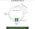 wholesale 925 Sterling Silver Green Enamel Cubic Zirconia Accent Four Leaf Clover Bracelet for Women-0-3
