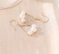 wholesale 14K Gold 3-Pearl Drop Earrings for Women - Elegant  Set-0-4