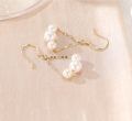 wholesale 14K Gold 3-Pearl Drop Earrings for Women - Elegant  Set-0-4
