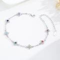 wholesale 925 Sterling Silver Rainbow Birthstone Infinity Knot Bracelet-0-2