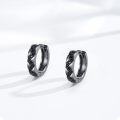 wholesale Black  Geometric Hoop Earrings for Men - Father's Day Gifts-0-2