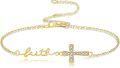 wholesale 14K Gold Cross Faith Chain Bracelet - Elegant  for Her-0-0