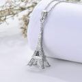 wholesale 925 Sterling Silver Eiffel Tower Necklace-0-3