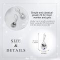 wholesale 925 Sterling Silver Black Cat Butterfly Teardrop Dangle Earrings - Mothers Day Gift for Her-0-2