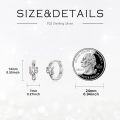 wholesale 925 Sterling Silver Cactus Flower Huggie Hoop Earrings 925 Sterling Silver Jewelry for Women-0-2
