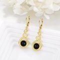 wholesale 925 Sterling Silver Green Turquoise Drop Earrings Platinum Plated Twisted Swirl Jewelry For Women-0-24