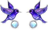 wholesale 925 Sterling Silver Penguin Stud Earrings for Women - Black and White Animal Jewelry-hummingbird earrings