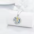 TOUPOP 925 Sterling Silver Guardian Necklace For Women Men-0-3