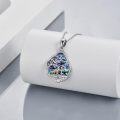 wholesale 925 Sterling Silver Wolf and Girl Pendant Necklaces for Women Mother's Day Gifts-0-10