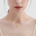 wholesale 925 Sterling Silver Bee Pendant Necklace With Black Accents And Clear Stones-0-1