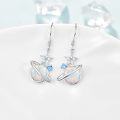 wholesale 925 Sterling Silver Opal Planet & Star Drop Earrings - Celestial Jewelry for Women-0-1