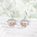 wholesale 925 Sterling Silver Axolotl Heart-Shaped Moonstone Drop Earrings for Women-0-3