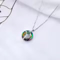 TOUPOP Sterling Silver Crystal Celtic Knot Cross Necklace-0-4
