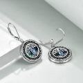 wholesale 925 Sterling Silver Abalone Shell Tree of Life Dangle Earrings for Women-0-1