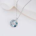 wholesale Sterling Silver Moonstone Pendant Necklace for Mom Grandma Gift-0-4