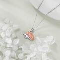 wholesale 925 Sterling Silver Floral Hedgehog Pendant Necklace for Women's Gifts-0-3