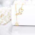 wholesale 14K Gold Caduceus Heart Pendant Necklace Medical Symbol s for Nurses-0-5