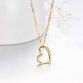 wholesale 14K Gold Hollow Heart Pendant Chain Necklace for Women Gifts-0-4
