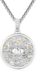wholesale Sterling Silver Unisex Zodiac Necklace Constellation Pendant Horoscope Jewelry Gift-0-6