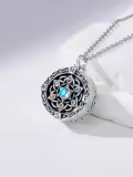 TOUPOP Sterling Silver Tree Of Life Urn Necklace For Ashes Memorial Keepsake Jewelry-0-1
