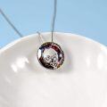 wholesale 925 Sterling Silver Rainbow Crystal Pig Pendant Necklace for Women and Girls Gifts-0-2