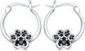 wholesale Animal Hoop Earrings S925 Sterling Silver Dachshund/paw/french Bulldog/wiener Dog Earrings For Women Dog Hoop Earring Jewelry Birthday Gifts For Women Daughter Girlfriend Wife Anniversary -0-0