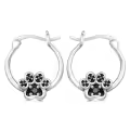 TOUPOP Sterling Silver S925 Dachshund Paw French Bulldog Dog Hoop Earrings Women Birthday Gift-0-0