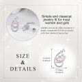 wholesale 925 Sterling Silver Lotus Earrings With Pink Gemstone-0-8