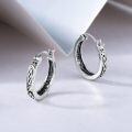 wholesale 925 Sterling Silver Hypoallergenic Small Hoop Celtic Knotwork Earrings for Women-0-1