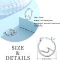 wholesale Silver Hoop Wave Design Studs 925 Sterling Silver Earrings for Women and Girls  Ideas-0-4