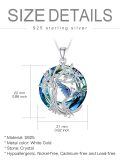 TOUPOP Sterling Silver Crystal Phoenix Necklace Pendant Jewelry-0-3