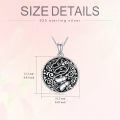 wholesale 925 Sterling Silver Butterfly Yin Yang Pendant Necklace-0-4