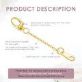 wholesale 14K Gold (Au585) Nickel-Free Hypoallergenic Jewelry Extender Chain - 1/2/3 Inch-0-2