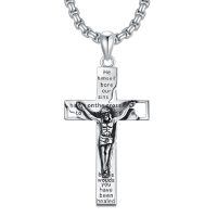 wholesale 925 Sterling Silver Crucifix Pendant Necklace-06