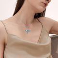 wholesale 925 Sterling Silver Abalone Shell Phoenix Pendant Necklace for Women-0-1