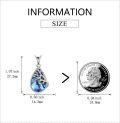 wholesale 925 Sterling Silver Tree of Life Abalone Shell Pendant Necklace for Women Girls-0-1
