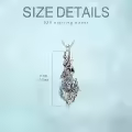 wholesale 925 Sterling Silver Crystal Butterfly Cremation Pendant Necklace Wholesale for Ashes Memory Keepsake Jewelry-0-5