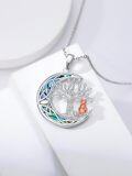 wholesale TOUPOP Tree Of Life Necklace 925 Sterling Silver Abalone Shell Moon Jewelry Gift For Women Mom Wife On Anniversary Birthday -0-1