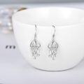 wholesale 925 Sterling Silver Jellyfish Dangle Earrings with Cubic Zirconia Stones for Girls and Teenagers-0-4