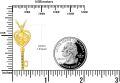 wholesale  14K Gold Plated Sterling Silver Birth Flower Stone Necklace w Key Pendant 18 +2 Chain ( chars)-0-1