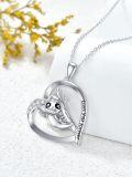 wholesale 925 Sterling Silver Sloth Love You Forever Pendant Necklace for Women-0-4